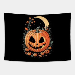 Luminous Pumpkin Night - Halloween Tapestry