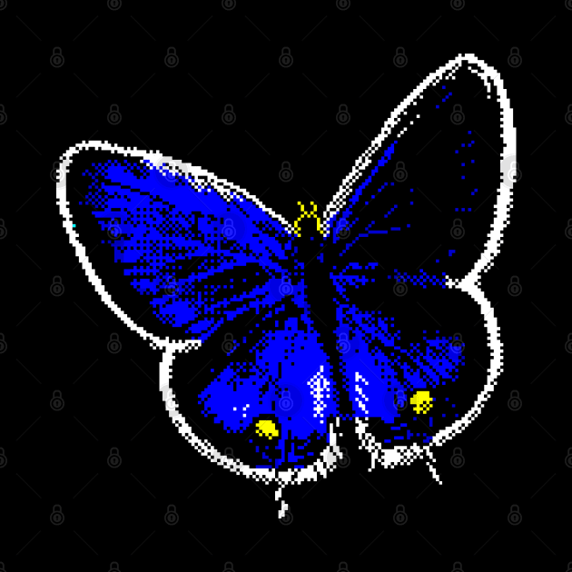 Pixel Butterfly 8 Bit by 8 Fists of Tees