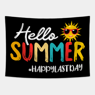 Hello Summer  Last Day Of School Teacher Student Tapestry