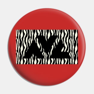 Asheville NC logo, zebra Pin