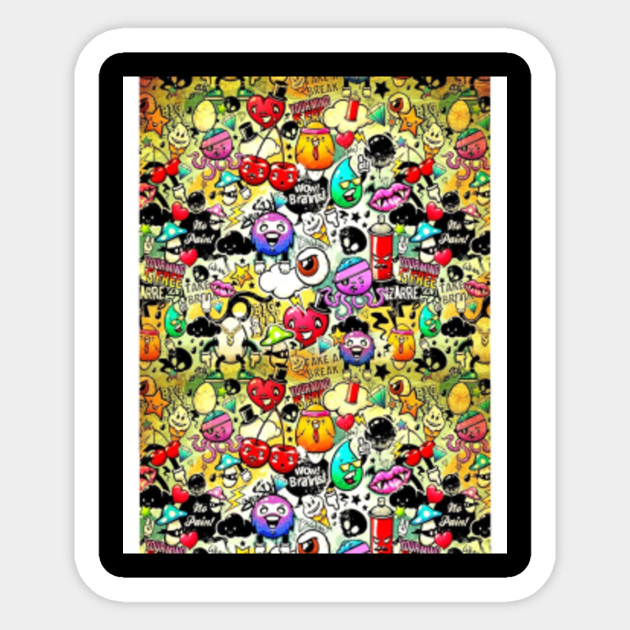 Graffiti Emoji Comics Graphic T Shirt Graffiti Emoji Comics Graphic Autocollant Teepublic Fr