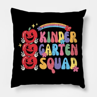 Team Kindergarten Squad Tee Teacher Back To School Kids Pillow