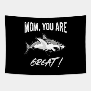 Great Mom Forever Funny Mommy Quote Tapestry