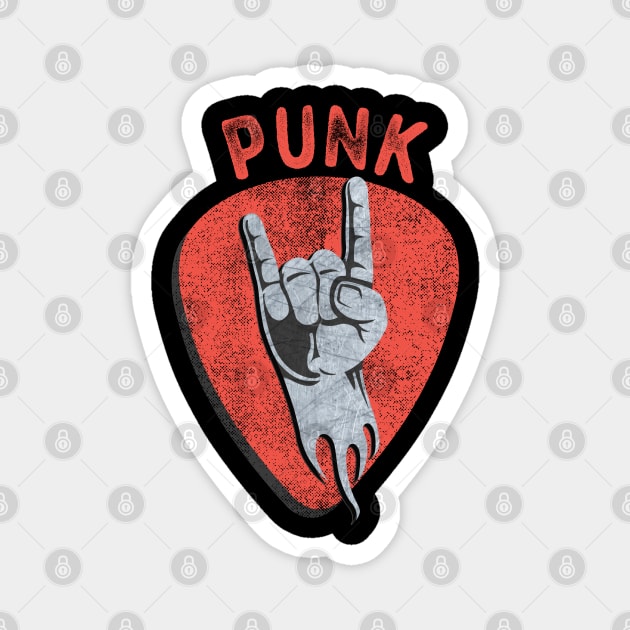 Punk Rock El Diablo Hand Sign Rocker Magnet by artswitches