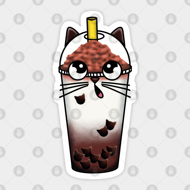 Boba Meow Tea - Boba Tea Lover - Sticker