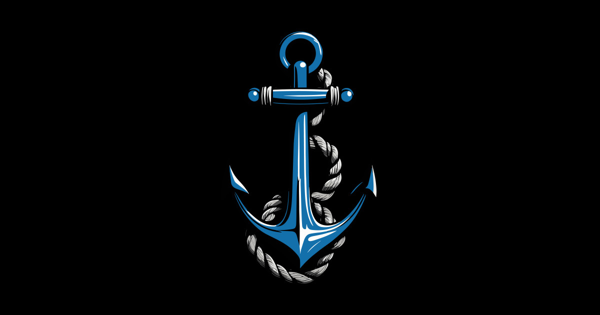 Aesthetic Anchor Design - Sea Lover - Sticker | TeePublic