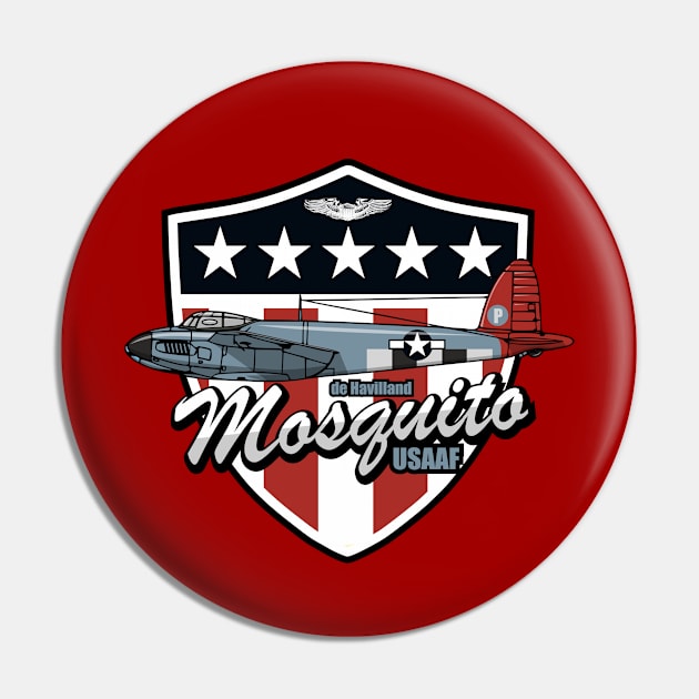 USAAF de Havilland Mosquito Pin by TCP