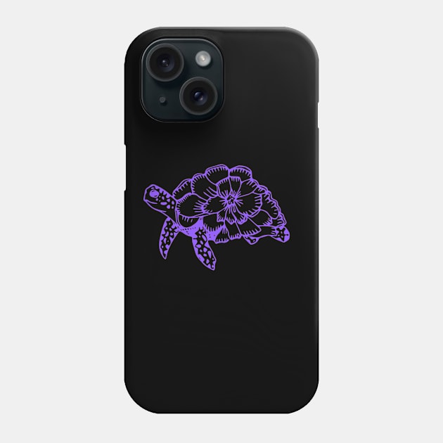 Motivational Inspirational Purple Turtle Cute Funny Gift Whale Sea Beach Summer Animals Love Cute Funny Gift Sarcastic Happy Fun Witty Good Positivity Relax Spiritual Depression Anxiety Gift Phone Case by EpsilonEridani