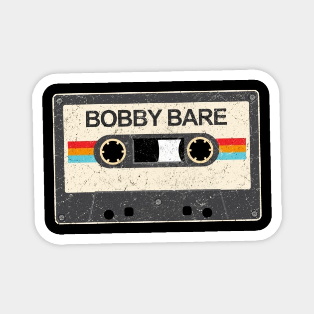 kurniamarga vintage cassette tape Bobby Bare Magnet by kurniamarga.artisticcolorful