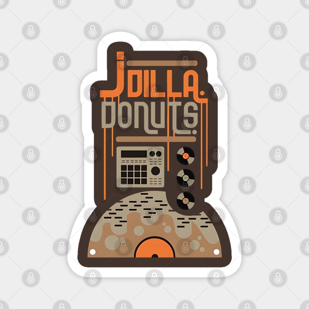 J. Dilla Donuts Magnet by Olenyambutgawe