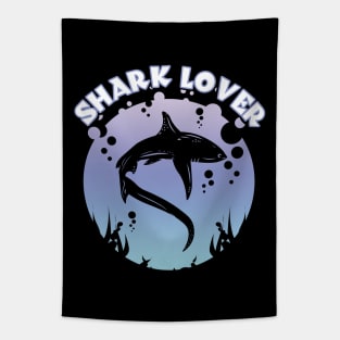 Shark Lover Graphic Design Tapestry