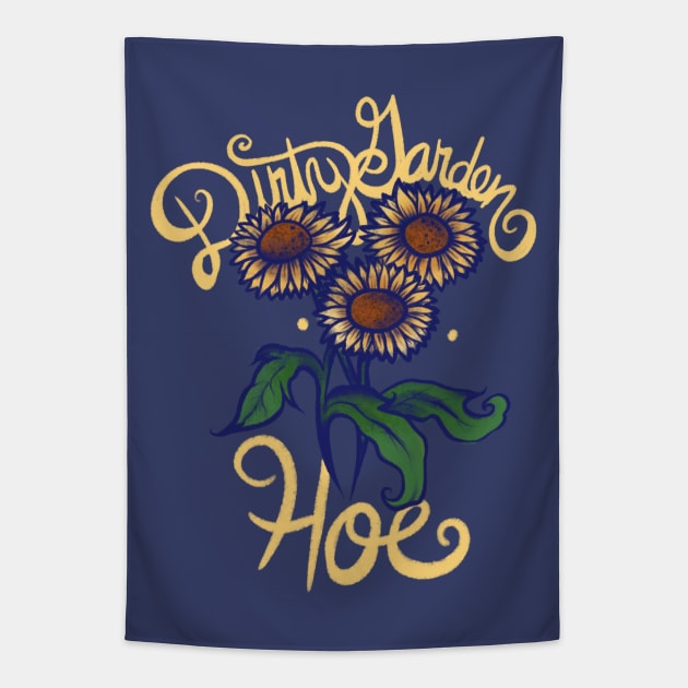 Dirty Garden HOE Tapestry by bubbsnugg