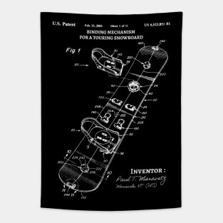 Snowboard Patent, Snowboarding binding mechanism Tapestry