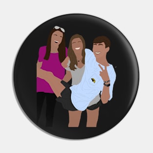 Zach, Kayla, & Haley! Sticker Pin