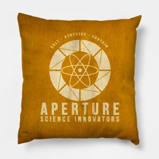 Orange Grungy Aperture Jumpsuit Pillow