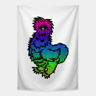 Psychedelic Silkie Chicken Tapestry