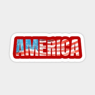 America - Waving Flag Magnet