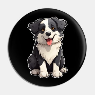 Cute Border Collie Dogs Funny Border Collie Pin