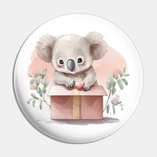 Koala in watercolor Pin