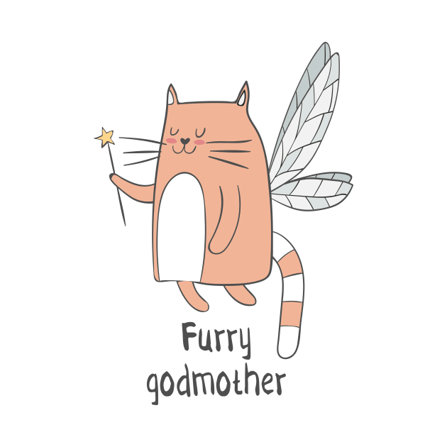 Furry Godmother- Funny Cat Lover Gift by Dreamy Panda Designs