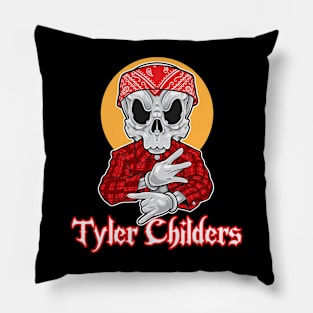 Skull Gangsta Tyler Childers Pillow