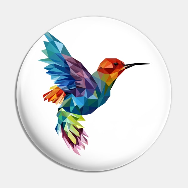 Bird polygonal Pin by Tuye Project