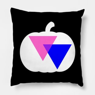 Halloween Pumpkin LGBT Flag Bi-Triangle Pillow