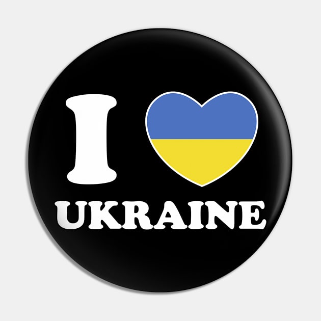 I Love Ukraine Heart Flag Women Men Kids Souvenir Pin by BramCrye