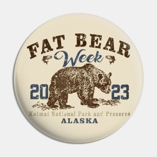 Vintage Aesthetic \\ Fat Bear Week 2023 \\ New Design Pin