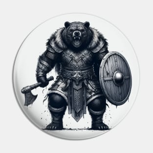 Norse Mythology Viking Warrior Bear Berserker Pin