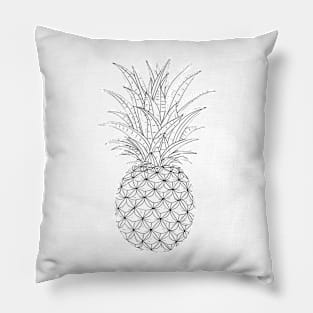 Monochrome Pineapple Pillow