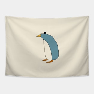 Penguin Wearing a Hat Tapestry