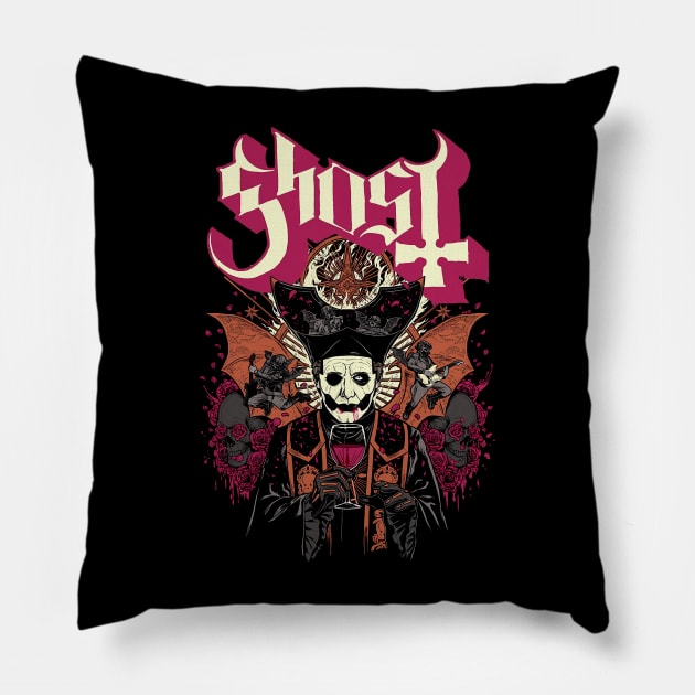 Ghost Band Pillow by trippy illusion