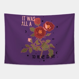 Red Rose Branch Tapestry