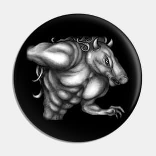 Minotaur, King of the Labyrinth Pin