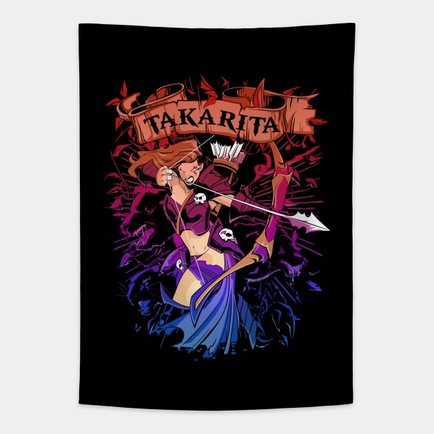 Hunter Dark Tapestry by Takarita