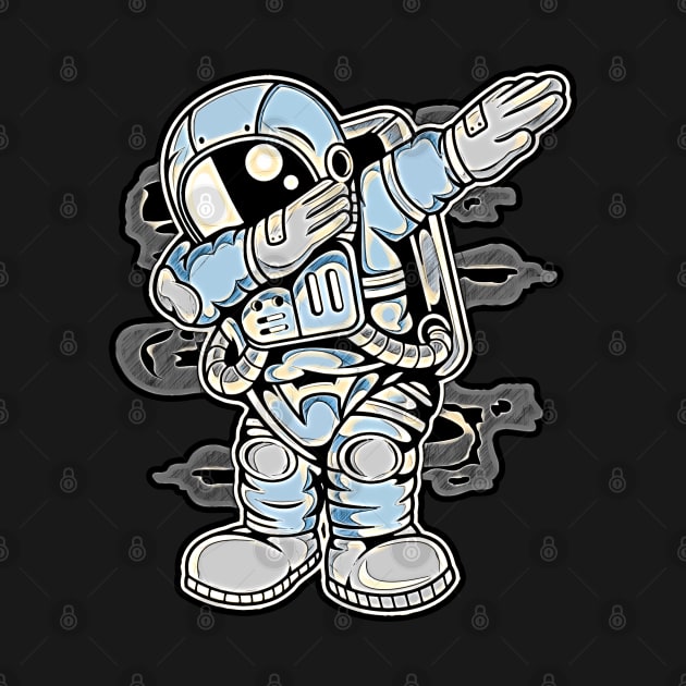 Astronaut Dab • Funny And Cool Sci-Fi Cartoon Drawing Design Great For Anyone That Loves Astronomy Art by TeesHood