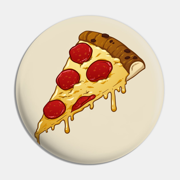 redden de jouwe gezond verstand Pepperoni pizza slice - Pizza - Pin | TeePublic