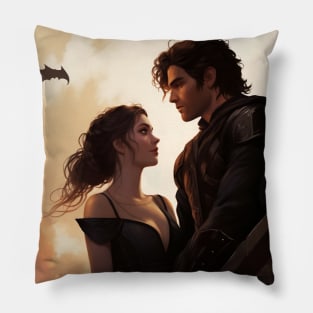 Violet and Xaden Fanart Pillow