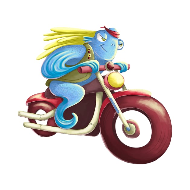 Fish biker by Sveta.Sady