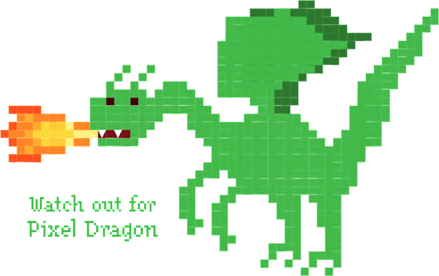 Pixel Dragon gonna get you Kids T-Shirt by AlondraHanley