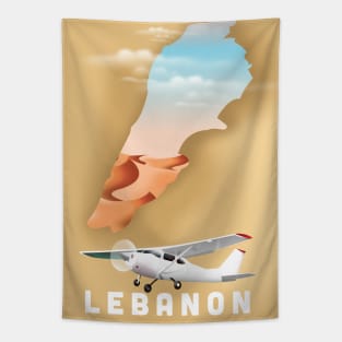 Lebanon Travel map poster Tapestry