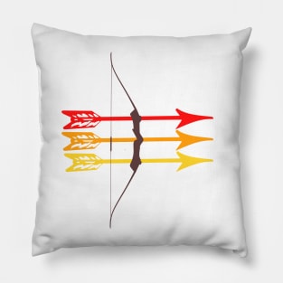 Ombre Bow and Arrow - Sagittarius Archer Pillow