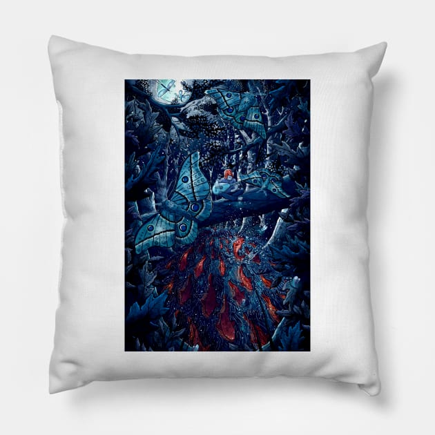 Kvothe Name Of Chronicle Butterfly Jungle Pillow by chaxue