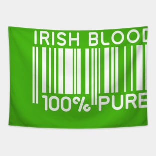 Irish Blood [white on green] Tapestry