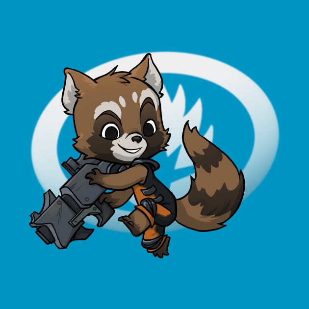 Super Cute Raccoon by Dooomcat