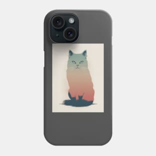 Persian Cat 2 - Japanese Retro Art Phone Case