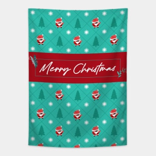 Christmas Is Coming, Santa Claus Funny Christmas Patterns Tapestry