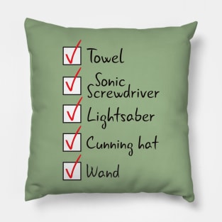 Fandom Checklist Pillow