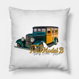 1932 Ford Model B Woody Station Wagon Pillow